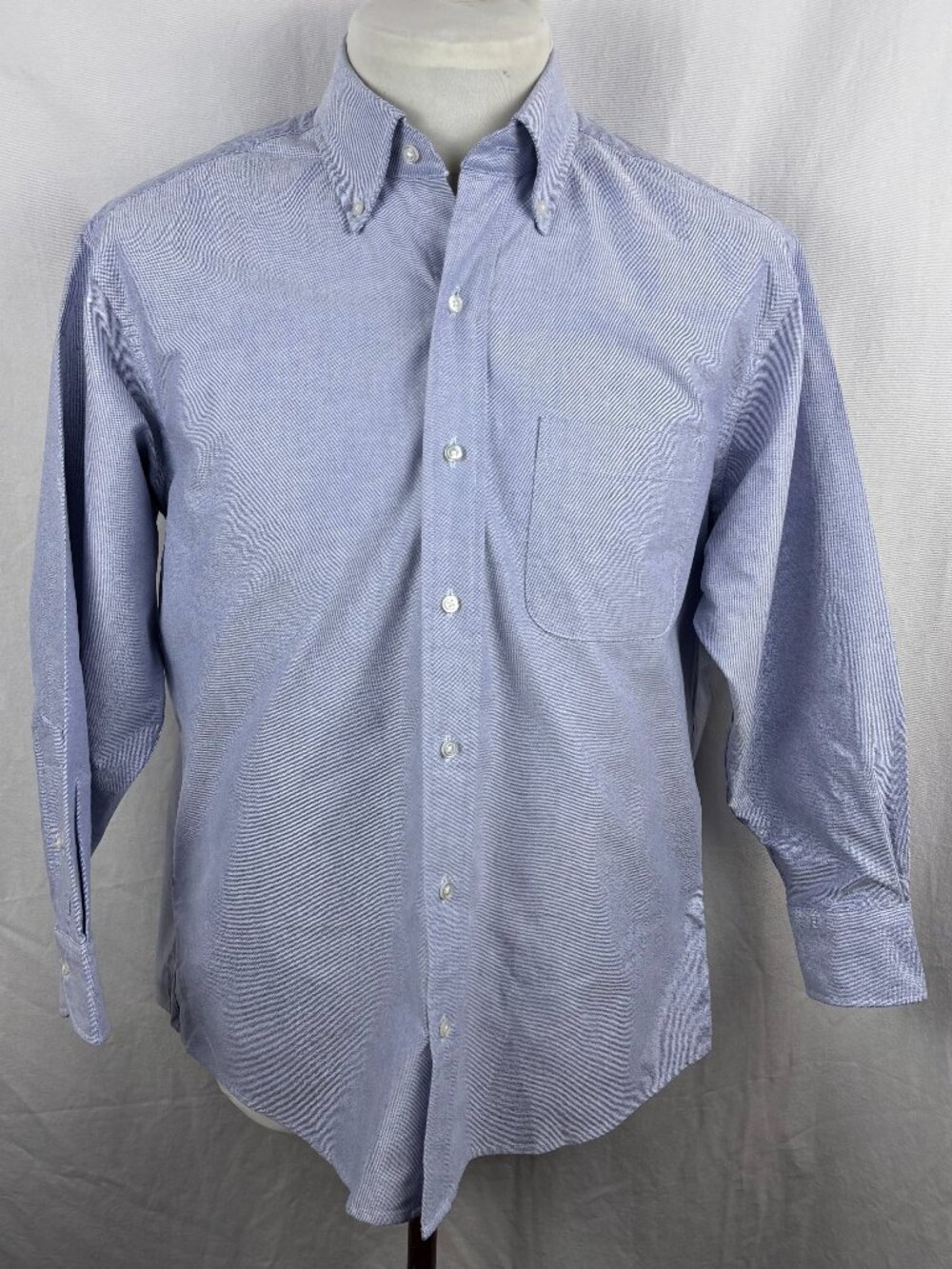 Proper Cloth Clark Royal Blue Oxford Button Down Shirt Untucked 16 31 Cotton